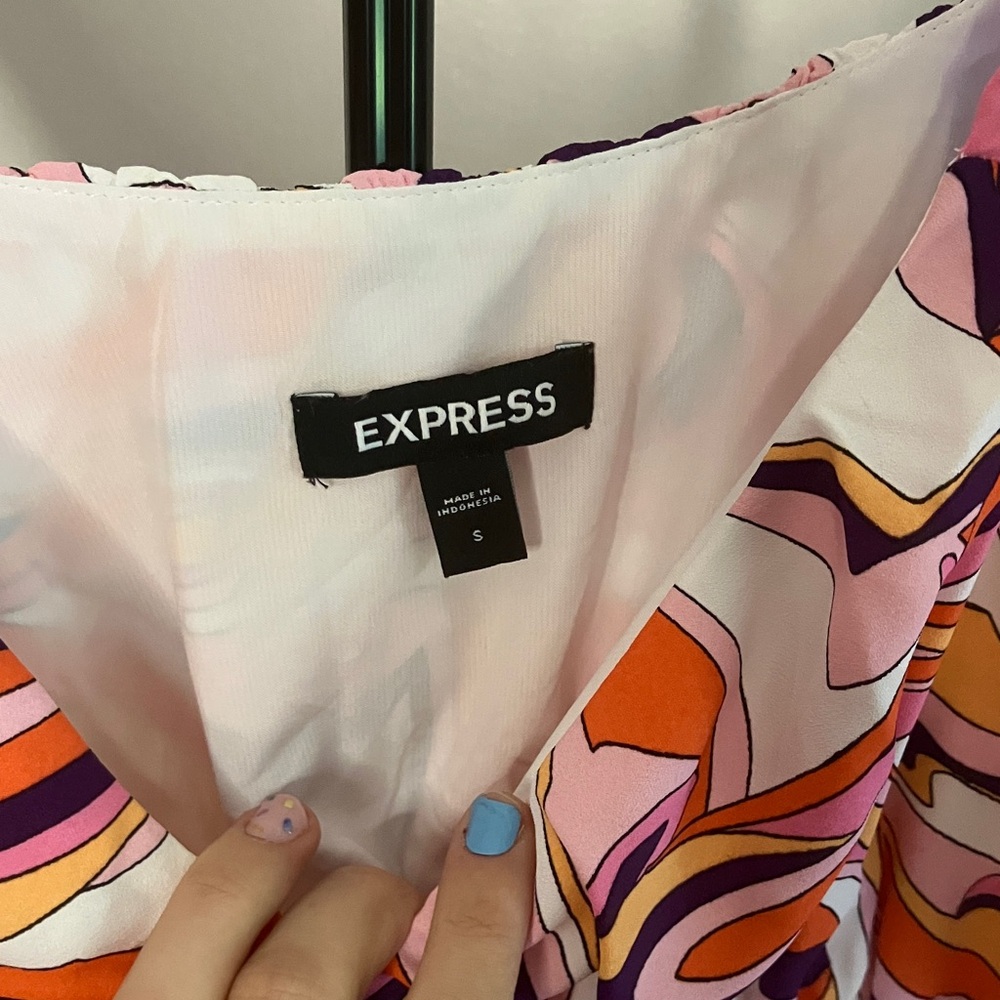 Express Colorful Abstract Dress - Picture 2 of 4